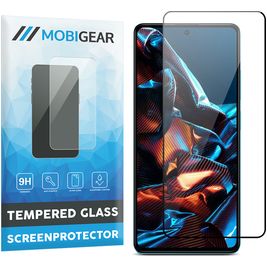 Mobigear Premium POCO X5 Pro Glazen Screenprotector - Case Friendly - Zwart