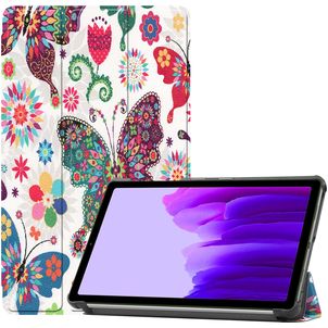 Mobigear Tri-Fold Samsung Galaxy Tab A7 Lite Hoes Bookcase - Vlinder