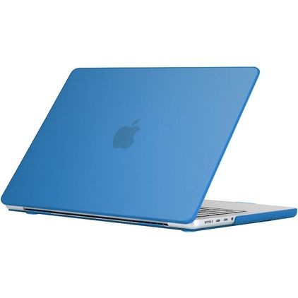 Mobigear Glossy MacBook Pro 16 Inch (2021-2026) Hoes Hardshell Laptopcover MacBook Case - Donkerblauw - Model A2485 / A2780 / A2991 / A3186 / A3428 / A3429