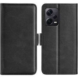 Mobigear Slim Magnet Xiaomi Redmi Note 12 Pro Plus Hoesje Bookcase Portemonnee - Zwart