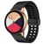 Mobigear Sport Plus Mag Siliconen Smartwatch Bandje Magneetsluiting - Universeel 22 mm connector - Zwart