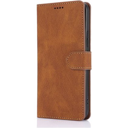 Mobigear Wallet Xiaomi 14T Hoesje Bookcase Portemonnee - Bruin