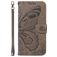 Mobigear Butterfly Samsung Galaxy S25 Plus Hoesje Bookcase Portemonnee - Grijs