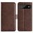 Mobigear Slim Magnet Google Pixel 6a Hoesje Bookcase Portemonnee - Bruin