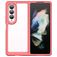 Mobigear Crystal Samsung Galaxy Z Fold 4 Hoesje Hardcase Backcover - Transparant / Rood