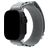 Mobilize Alpine Nylon Apple Watch Bandje Gespsluiting - 42/41/40/38 mm - Light Grey