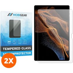 Mobigear Samsung Galaxy Tab S8 Ultra Glazen Screenprotector - Case Friendly (2-Pack)