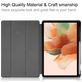 Mobigear Tri-Fold Gel Samsung Galaxy Tab S7 FE Hoes Bookcase + Stylus Houder - Grijs