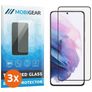 Mobigear Premium Samsung Galaxy S21 Plus Glazen Screenprotector - Case Friendly - Zwart (3-Pack)