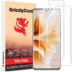 GrizzlyCoat OPPO Reno 12 Hydrogel TPU Screenprotector - Case Friendly (2-Pack)