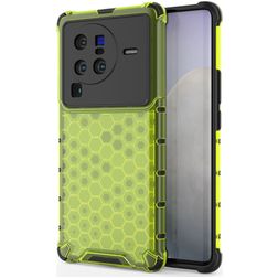 Mobigear Honeycomb Vivo X80 Pro Hoesje Hardcase Backcover Shockproof - Groen
