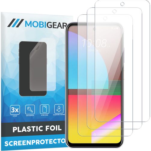 Mobigear HTC Desire 21 Pro Screenprotector Folie - Case Friendly (3-Pack)