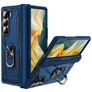 Mobigear Armor Ring Samsung Galaxy Z Fold 6 Hoesje Hardcase Backcover Shockproof met Ringhouder - Marineblauw