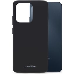 Mobilize Rubber Gelly OPPO A5x Hoesje Flexibel TPU Backcover - Zwart
