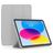 Mobigear Tri-Fold Gel iPad 10 (2022) Hoes TPU,Kunstleer Bookcase - Grijs