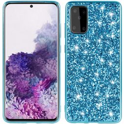 Mobigear Glitter Samsung Galaxy S20 Hoesje Hardcase Backcover - Blauw