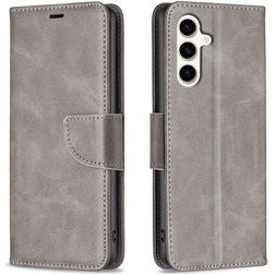 Mobigear Excellent Samsung Galaxy S24 FE Hoesje Bookcase Portemonnee - Grijs