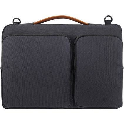 Mobigear Traveler Nylon Laptop Schoudertas Laptoptas - Zwart