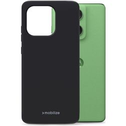 Mobilize Rubber Gelly Motorola Edge 60 Neo Hoesje Flexibel TPU Backcover - Zwart