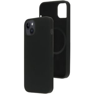 Mobiparts iPhone 14 Plus Siliconen MagSafe Hoesje Backcover - Zwart