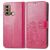 Mobigear Clover POCO X3 GT Hoesje Bookcase Portemonnee - Magenta