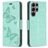 Mobigear Butterfly Samsung Galaxy S23 Ultra Hoesje Bookcase Portemonnee - Groen