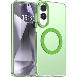 Mobigear Shockproof Samsung Galaxy S25 Edge MagSafe Hoesje Hardcase Backcover - Groen