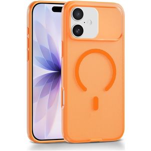 Mobigear Shockproof Grip iPhone 17 MagSafe Hoesje Hardcase Backcover - Oranje