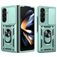 Mobigear Armor Ring Cam Slide Samsung Galaxy Z Fold 8 Ultra Hoesje Hardcase Backcover Shockproof met Ringhouder en Camera Slider - Groen