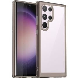 Mobigear Crystal Samsung Galaxy S24 Ultra Hoesje Hardcase Backcover - Grijs Mobigear Crystal Samsung Galaxy S24 Ultra Hoesje Hardcase Backcover - Grijs