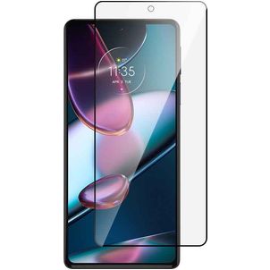 Mobigear Premium Motorola Edge 30 Pro Glazen Screenprotector - Case Friendly - Zwart