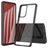 Mobigear Crystal Samsung Galaxy A73 Hoesje Hardcase Backcover - Transparant / Zwart