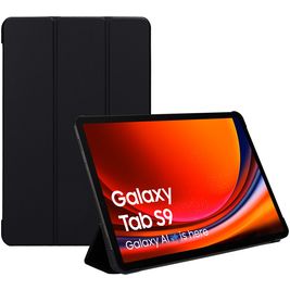 Mobiparts Tri Fold Samsung Galaxy Tab S9 FE Hoes Bookcase - Zwart