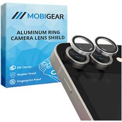 Mobigear Single Samsung Galaxy Z Flip 4 Glazen Camera Lens Protector - Case Friendly - Grijs