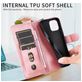 Mobigear Zipper iPhone 17 Pro Hoesje Bookcase Portemonnee - Roségoud