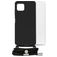 Mobilize Lanyard Gelly Samsung Galaxy A22 5G Flexibel TPU Hoesje met koord - Zwart