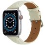 Mobigear Genova Leren Apple Watch Bandje Gespsluiting - 49/46/45/44 mm - Beige