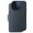 Decoded Detachable Wallet iPhone 16 MagSafe Hoesje Echt Leer Uitneembare 2in1 Bookcase Portemonnee - Marineblauw