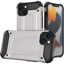 Mobigear Outdoor iPhone 14 Plus Hoesje Hardcase Backcover Shockproof - Zilver