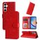 Mobigear Sunflower Samsung Galaxy A35 Hoesje Bookcase Portemonnee - Rood