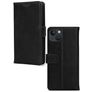 Mobilize Wallet iPhone 13 Hoesje Echt Leer Bookcase Portemonnee - Zwart