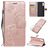 Mobigear Butterfly Sony Xperia L4 Hoesje Bookcase Portemonnee - Roségoud