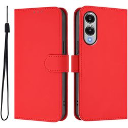Mobigear Urban Wallet Samsung Galaxy S25 Edge Hoesje Bookcase Portemonnee - Rood
