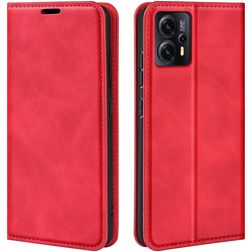 Mobigear Retro Slim Motorola Moto E13 Hoesje Bookcase Portemonnee - Rood