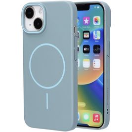 Mobiparts Slim Line iPhone 14 MagSafe Hoesje Hardcase Backcover - Sage Green