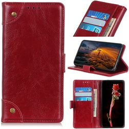 Mobigear Ranch iPhone 7 Hoesje Bookcase Portemonnee - Bordeaux Rood