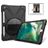 Mobigear SureGrip XGuard iPad 5 (2017) Hoes Hard Kunststof,Siliconen Backcover + Stylus Houder + Schouderband + Standaard - Zwart