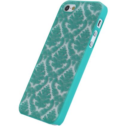 Xccess Barock iPhone 5 Hoesje Hardcase Backcover - Turquoise