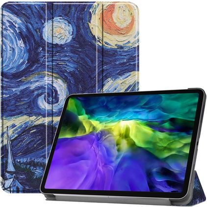 Mobigear Tri-Fold iPad Pro 11 Inch (2020) Hoes Bookcase - The Starry Night