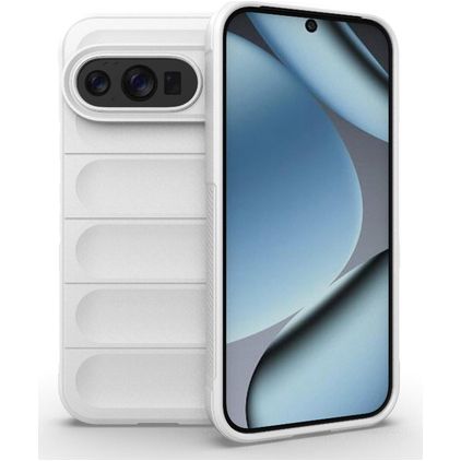 Mobigear Bumpy Google Pixel 10 Pro Hoesje Flexibel TPU Backcover - Wit
